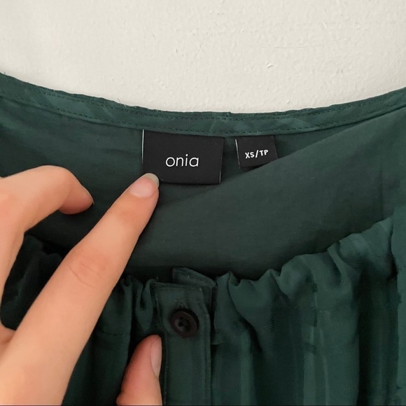 Onia Flora Checked Voile Cover Up Beach Dress XS - Picture 8 of 8